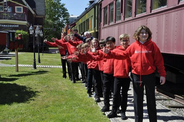 Boys choir on tour